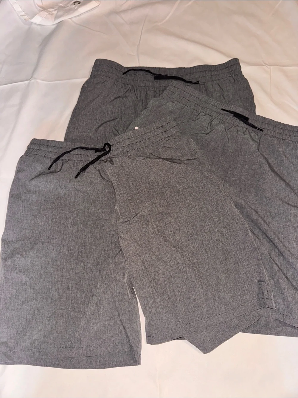 Old Navy Boys Gray Elastic Waist Pull-On Shorts with Drawstring
